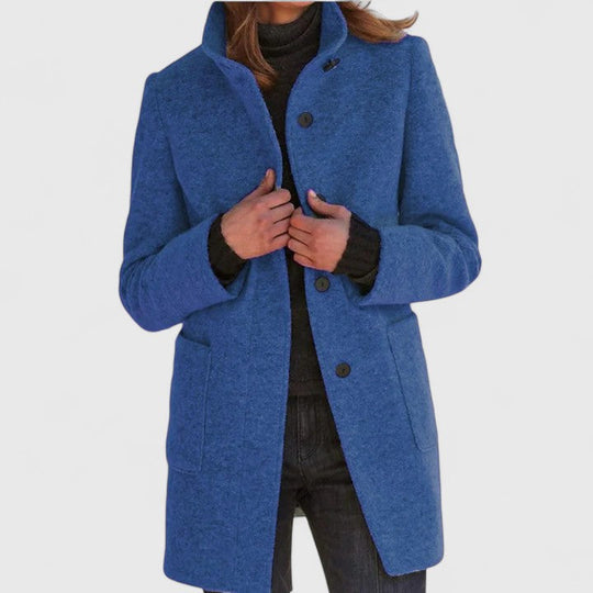 Elegant Wool-Blend Women’s Coat