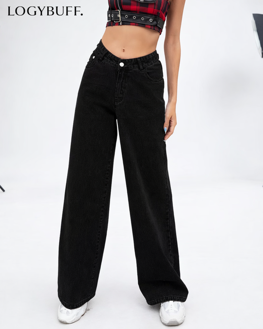 High Waist Straight Jeans