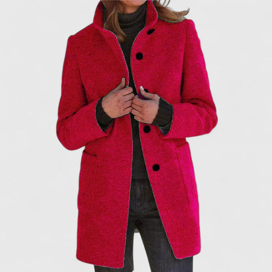 Elegant Wool-Blend Women’s Coat