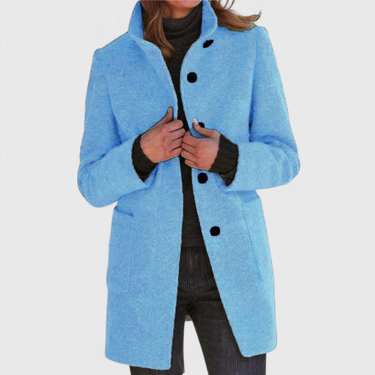 Elegant Wool-Blend Women’s Coat