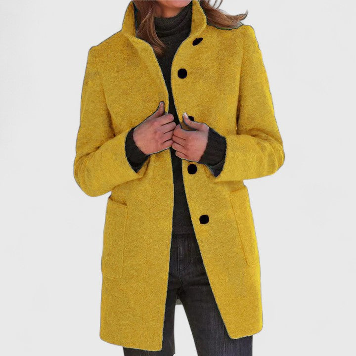Elegant Wool-Blend Women’s Coat