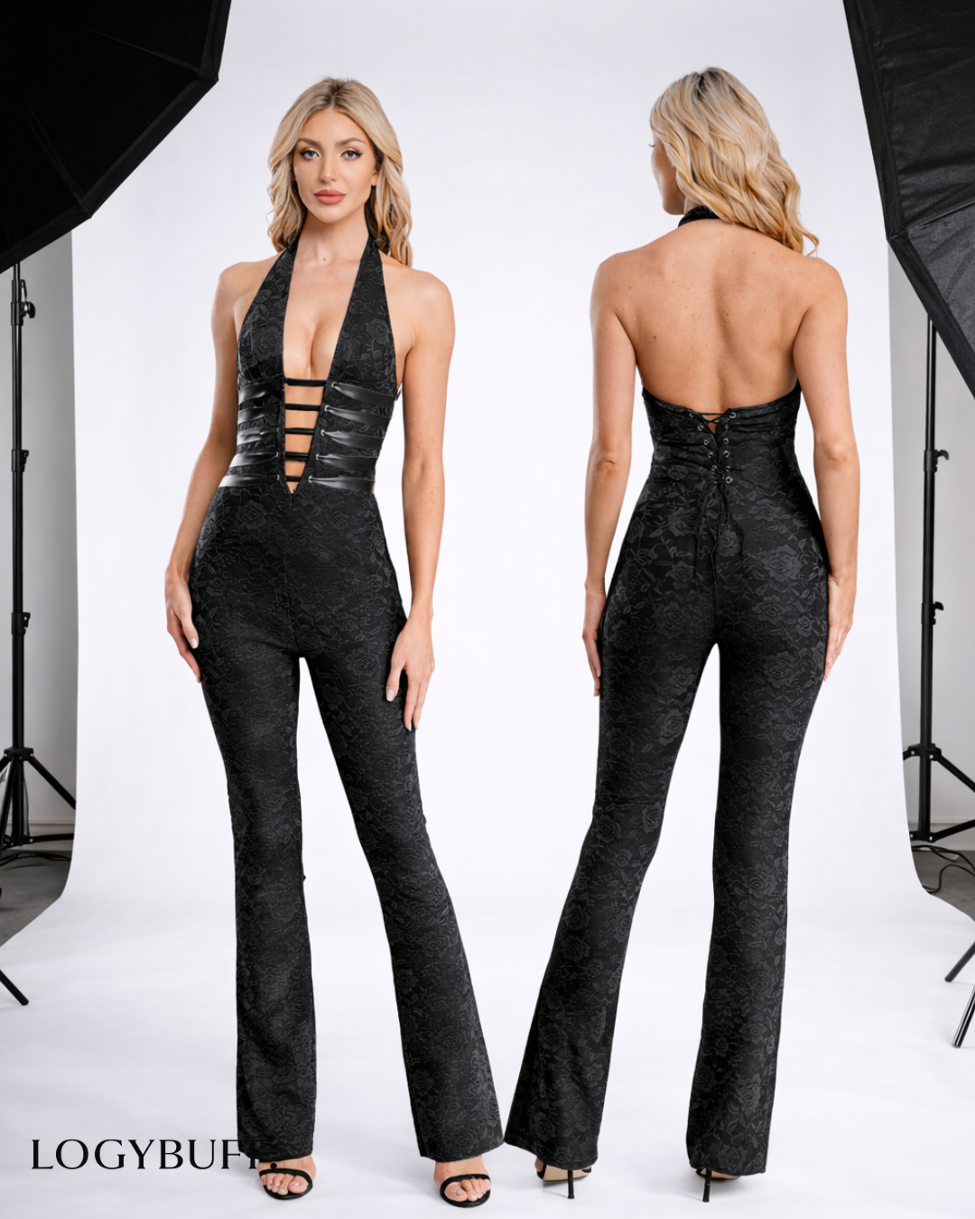 Power Grace Halter Jumpsuit