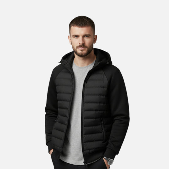 Men’s Hooded Puffer Jacket – Premium Warm Winter Coat