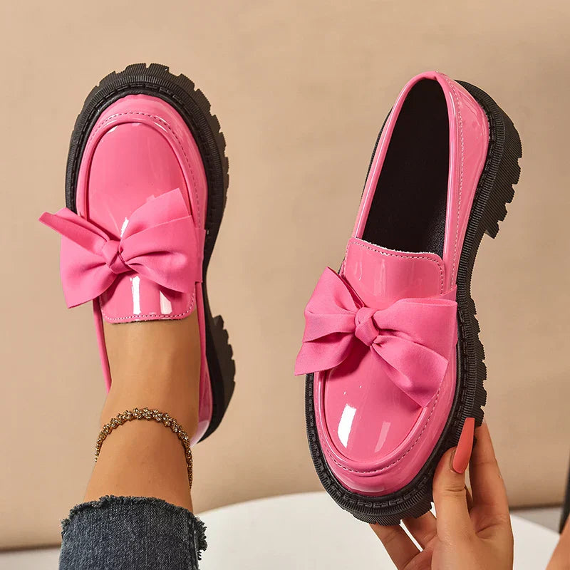 BloomStep Chunky Bow Loafers