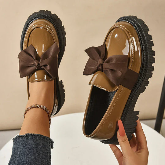 BloomStep Chunky Bow Loafers