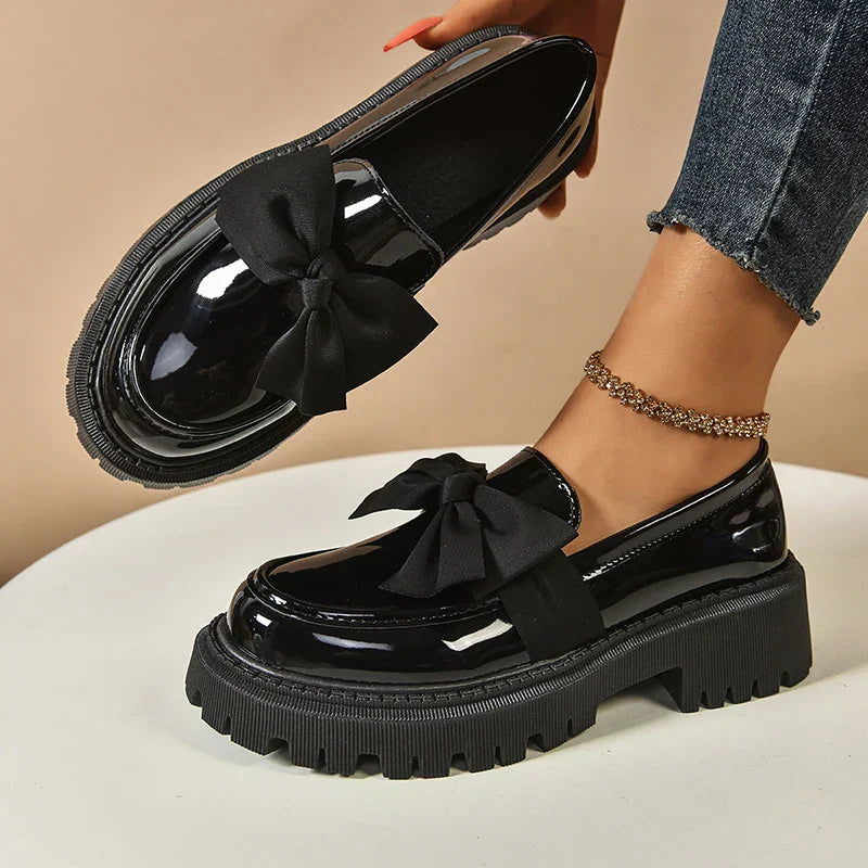 BloomStep Chunky Bow Loafers