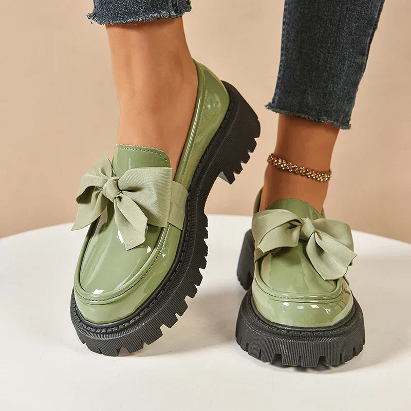 BloomStep Chunky Bow Loafers