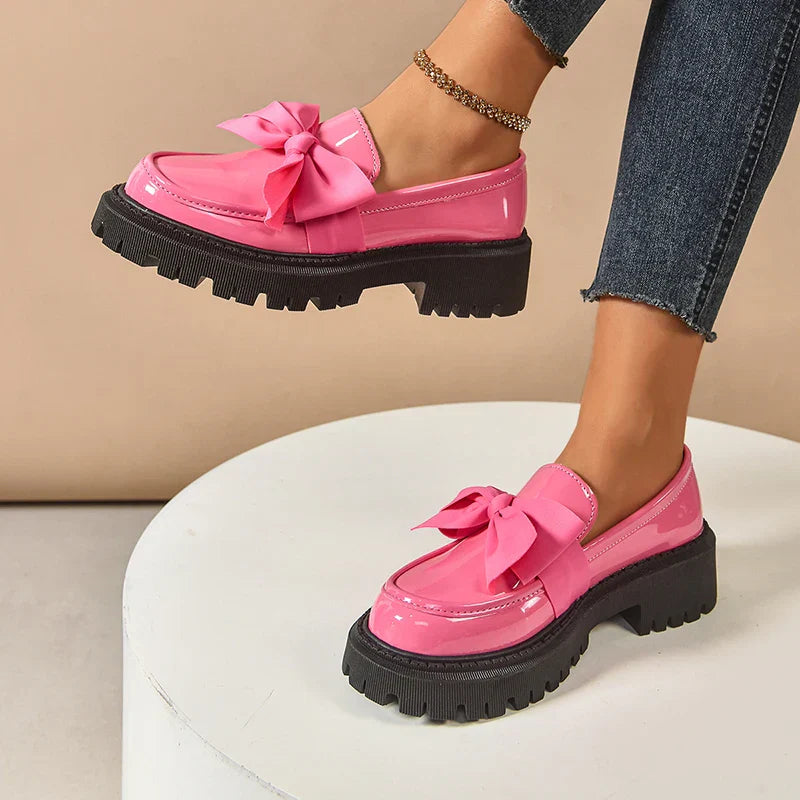 BloomStep Chunky Bow Loafers