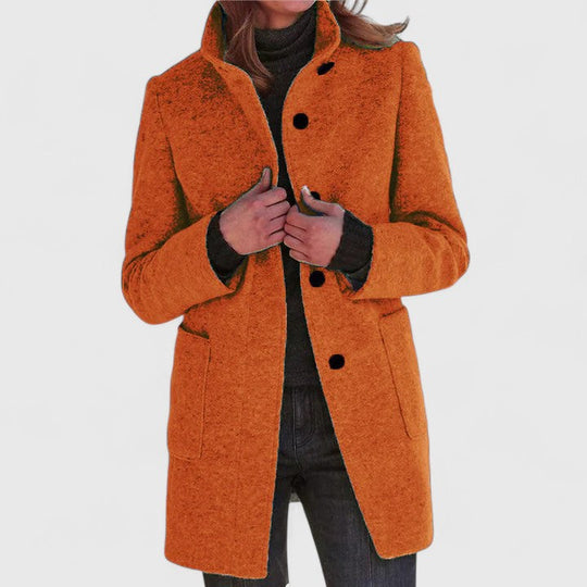 Elegant Wool-Blend Women’s Coat